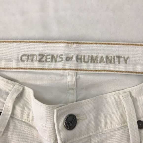Citizens of Humanity Thompson Medium Rise 29” Skinny white jeans - Picture 6 of 15